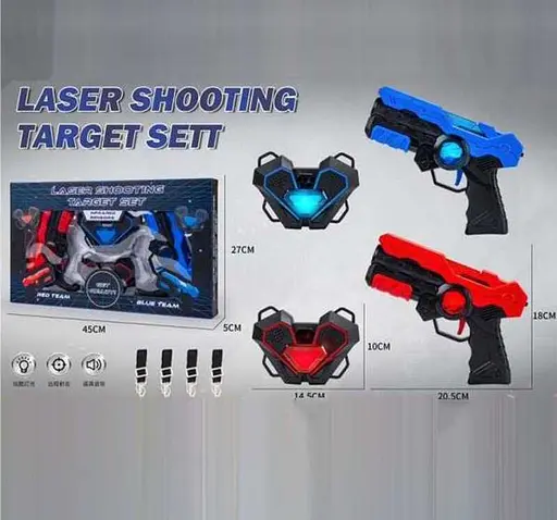 Лазерные пистолеты с светящимися мишенями 9803-6, звук, подсветка, в коробке (6969460410061) - фото 6