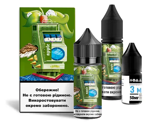 Набор компонентов для самозамеса солевой Flavorlab FL350 30 мл (Apple Яблоко, 0-65 мг)