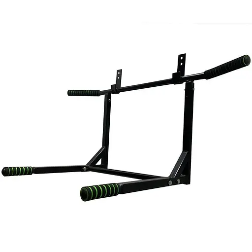 Турнік-бруси настінний "Iron" NE-TR-2B 2 в 1 з м'якими ручками чорний - фото 3