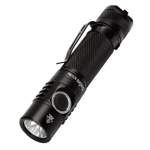 Ліхтарик Sofirn SC31 Pro 6500K SST40 IPX8 2000 Lumen black з акумулятором 18650 (1 х 3000мАг) - фото 1