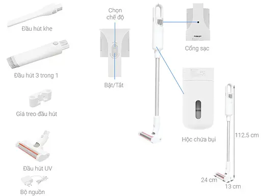 Бездротовий пилосос Xiaomi Mi Vacuum Cleaner Light BHR4636GL - фото 8