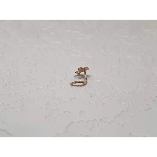 Золота сережка-пірсинг Dear в ніс Dear. 1048 - фото 3