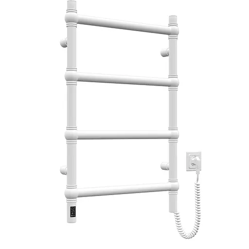 Электрический полотенцесушитель Navin Retro 500x800 Sensor правая, белый бархат 10-012033-4860, Белый матовый, Правое, Электронный - фото 1