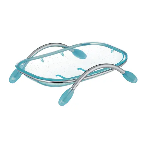 Мыльница настольная ZERIX LR334 (пластик синий) (ZX2703) - фото 1