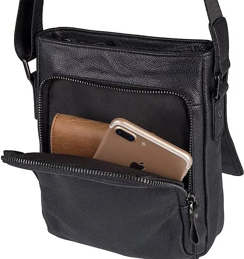 Чоловіча шкіряна сумка Vintage 18х22х5,5 см sum0015002 - фото 5