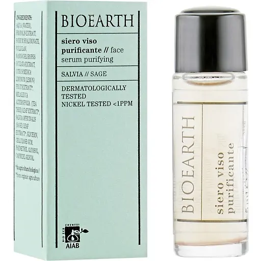 Очищающая сыворотка для лица Bioearth Clarifying Serum (мины) 5 мл - фото 1