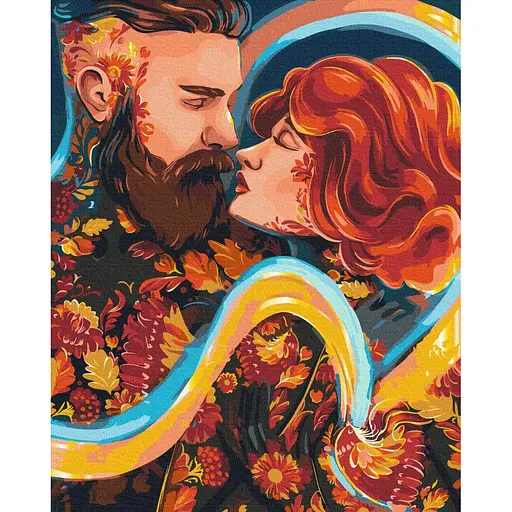 Картина по номерам Влюбленные Olena Lazarenko Brushme 40x50 см разноцветная 000277518