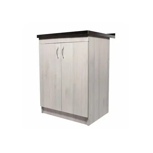 Тумба в комплекті з нержавіючою мийкою для кухні ЛДСП 60х50х83 см Дуб Молочний (52867-01161) - фото 2