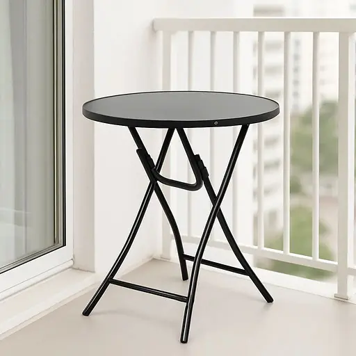 Стол садовый Costway Mix складной круглый - фото 7