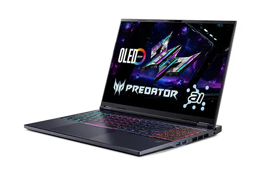 Ноутбук Acer Predator Helios Neo 16 PHN16-73 16" WQXGA IPS Intel U9-275HX 32GB F1TB NVD5060-8 Lin чорний - фото 2