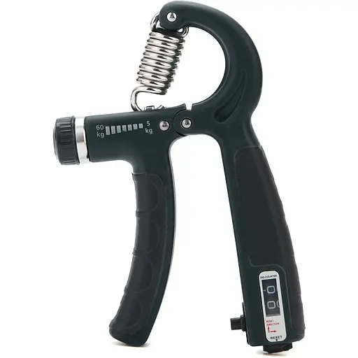 Еспандер кістьовий Cornix 5-60 кг з регульованим навантаженням та лічильником XR-0262 Black - фото 1