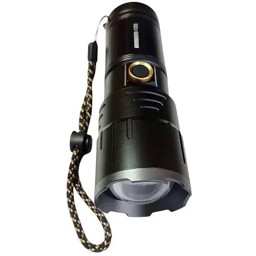 Ручной фонарь Bailong BL-106 FM30-TG мощный LED зум USB зарядка - фото 1