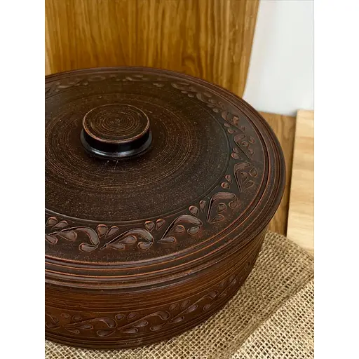 Супник 2.5 літра керамічний (глиняний) різьблений Декор - фото 6