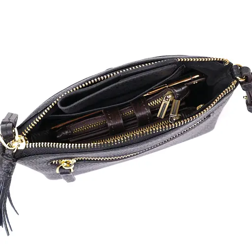 Жіноча шкіряна сумка Vintage 21х14х4.5 см sum0020316 - фото 5