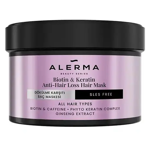 Маска проти випадіння волосся ALERMA Biotin & Keratin 240 мл