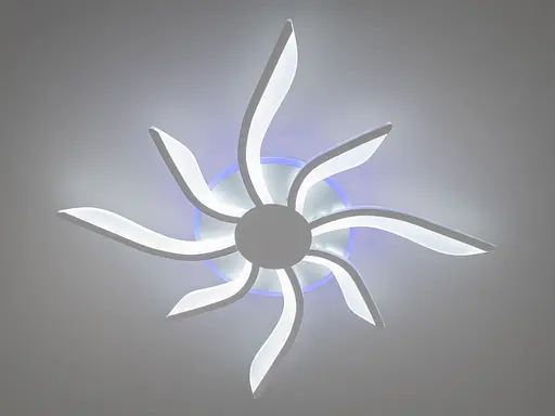 Стельова світлодіодна люстра з регулюванням яскравості, 65W, біла - фото 3