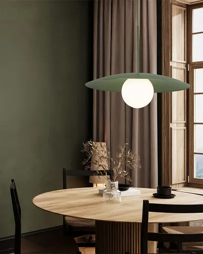 Подвесной светильник, люстра TK Lighting 10909 Slate E27 1x15W IP20 зеленый - фото 2