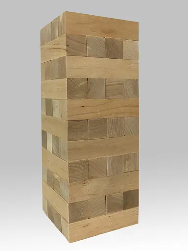 Настільна гра "Вежа" УМНЯШКА 20060 дерев'яна, 44 бруска - фото 1