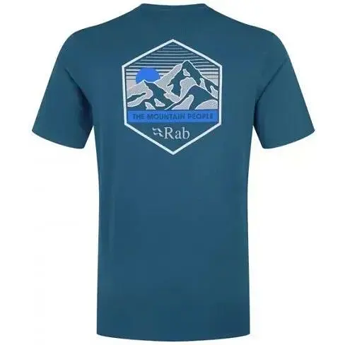 Футболка Rab Stance Mountain Peak Tee Blue S (1033-RB QCB-66-TMB-SML) - фото 2