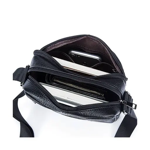 Чоловіча шкіряна сумка Vintage 17,5х21х5 см sum0012305 - фото 9