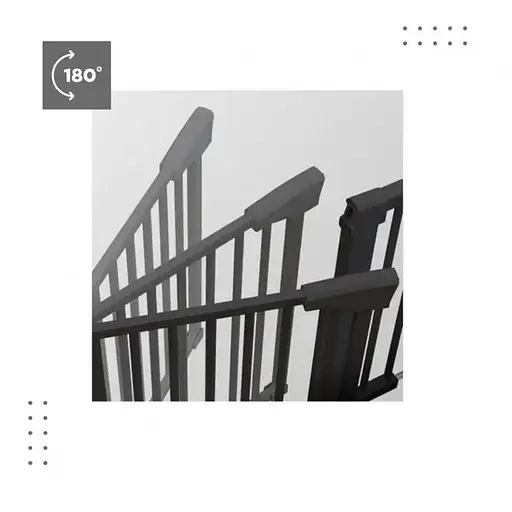 Бар'єр міжкімнатно-сходовий Tulano Guardian 3.0 Black 75-110 см чорний - фото 9