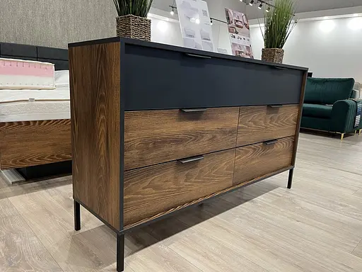 Комод Perfect Home Милтон / Milton с 6 ящиками 6S/138 Каштан/антрацит (PFH-091081) - фото 6