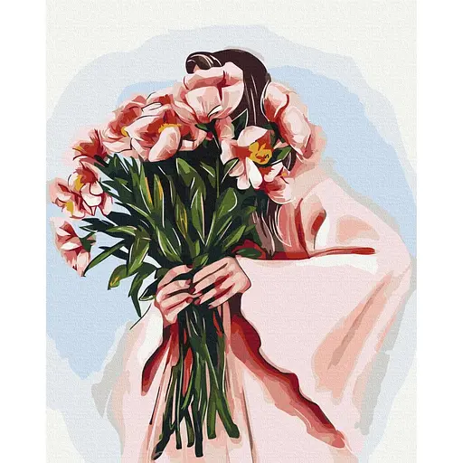 Картина за номерами Весняний образ Alla Berezovska Brushme 40x50 см кольорова 000221204