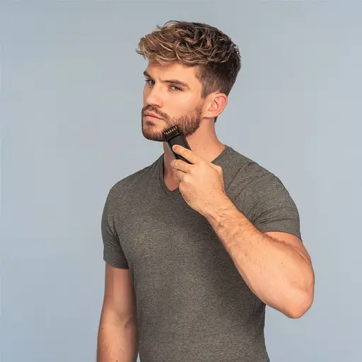 Триммер Remington RStyle Series, для бороды и усов, акум., роторный мотор, титан.напив., черно-серый - фото 8