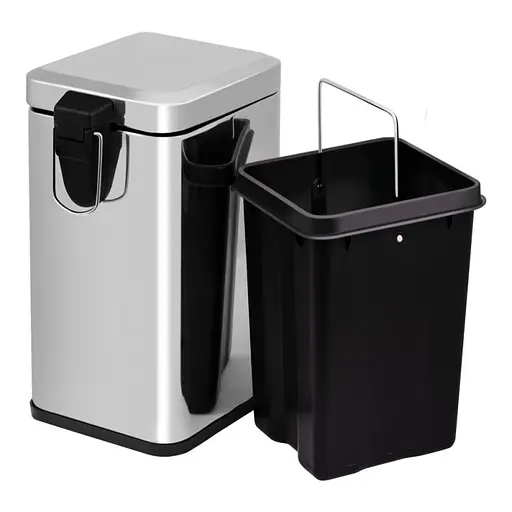 Ведро для мусора Lidz Radom 1112 (121.11.12) 12 л (LDRAD1112CRM32509)  - фото 2