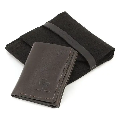 Жіночий шкіряний гаманець Grande Pelle 8х10х2 см acs0029356 - фото 4