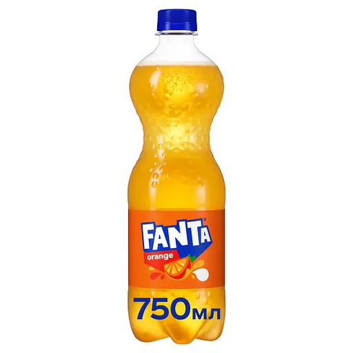 Напій Fanta з апельсиновим соком безалкогольний сильногазований 750 мл - фото 2