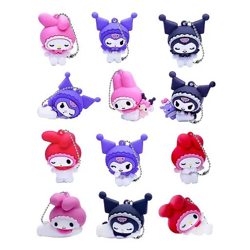 Фигурка-сюрприз на цепочке в шаре Cool Things Hello Kitty Моя Мелоди и Куроми в ассортименте 1 шт. (HK024)