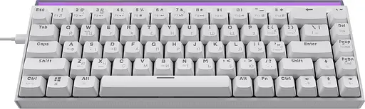 Клавіатура Ajazz NK68 Red Switch White USB-C (NK68-R-W) - фото 2