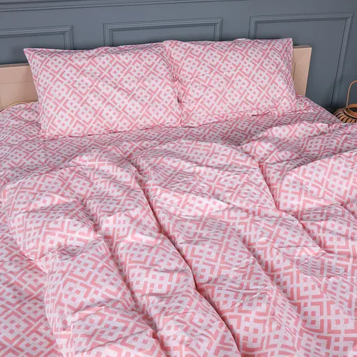 Комплект постільної білизни бязь MIRSON Abstract Pink 110х140см (2200013166672) - фото 1
