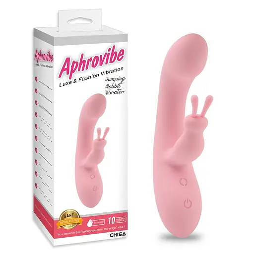 Вібратор-кролик Aphrovibe Jumping 19.5 см рожевий - фото 2