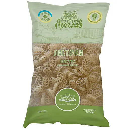 Макаронные изделия Ярослав Листочки 1 кг