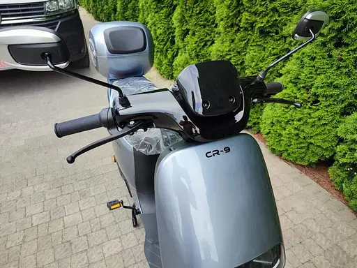 Електроскутер Двомісний CROSSER CR9 (1000W,72V,24Ah графенові абк) Сірий - фото 5