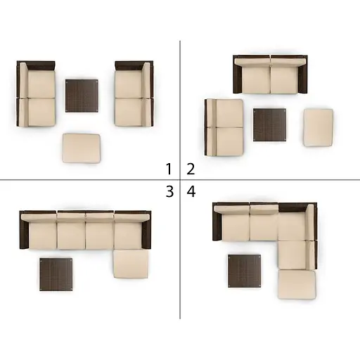 Садовая мебель Di Volio Modena Black - фото 7