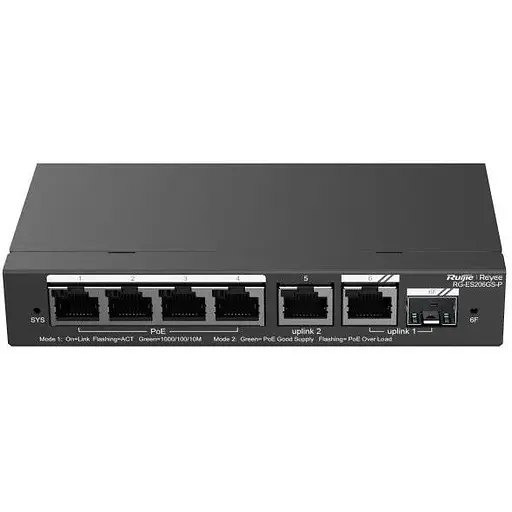 Комутатор Ruijie Reyee RG-ES206GS-P - фото 1