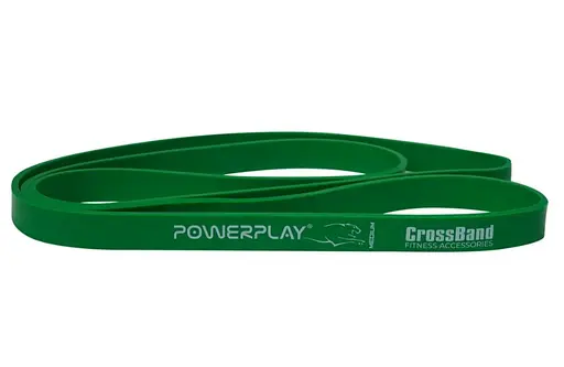 Еспандер-петля PowerPlay 4115 Power Band (гумка для фітнесу і кроссфіту) Зелена (16-32kg) (PP_4115_Green_(16-32kg)) - фото 2