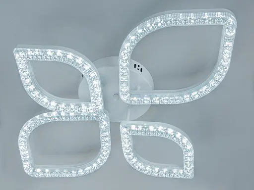 Стельова світлодіодна люстра Diasha MX4773-5SBK чорна 73 Вт 5 плафонів акрил - фото 2