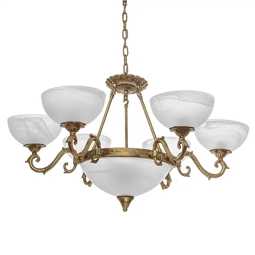 Люстра подвесная Brille классическая E27 60W BZ (BKL-493S/9) - фото 2