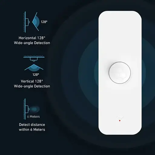 Wi-Fi датчик движения Nectronix P01 миниатюрный до 6 метров, Tuya Smart life app - фото 5