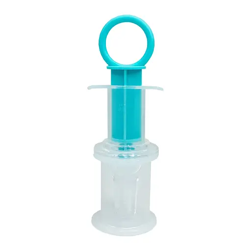 Дитячий Шприц-дозатор для ліків MGZ-0719(Turquoise) із мірним стаканчиком - фото 2