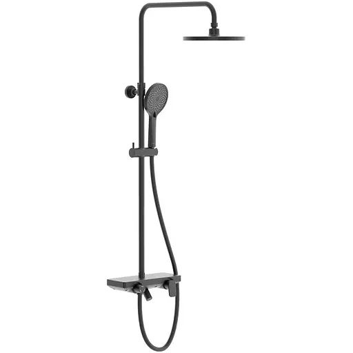 Душова система Imprese Modus D верхній душ d250 мм black matt t030B08210SQ, Чорний матовий - фото 1