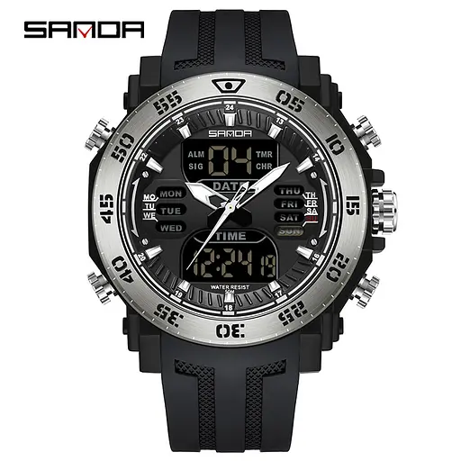 Sanda 6029 Black-Silver