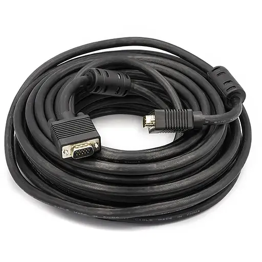 Видео кабель PowerPlant VGA-VGA, 15m, Double ferrites