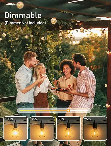 Светодиодные фонари Brighttown 80 FT Outdoor String Lights - фото 5