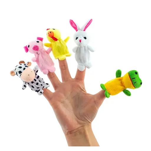 Дитячий набір іграшок на пальці "Веселі пухнастики" 8710VP