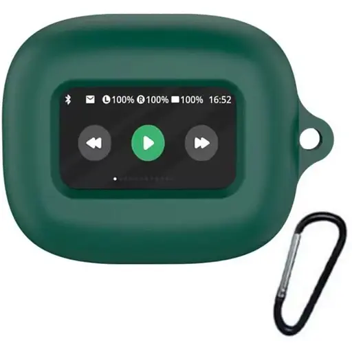 Чохол-накладка DK для JBL Live Flex 3 | Silicone Candy Friendly з карабіном (green)